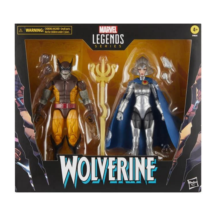 Wolverine 50th Anniversary Marvel Legends Wolverine and Lilandra Neramani Action Figure Two-Pack (Hasbro)