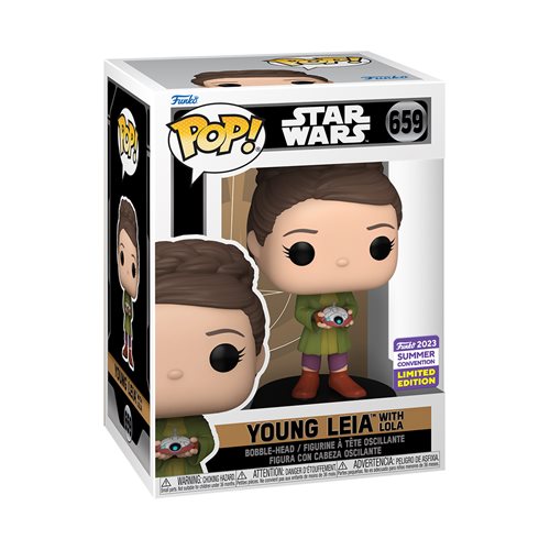 Star Wars: Obi-Wan Kenobi Young Leia with Lola Funko Pop! Vinyl Figure #659 - 2023 Convention Exclusive, Not Mint