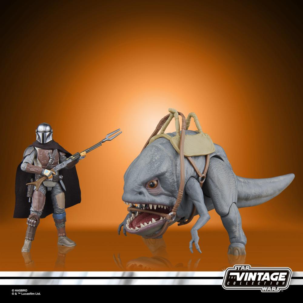 Star Wars The Vintage Collection The Mandalorian & Blurrg 3.75-Inch Action Figure Set (Hasbro)