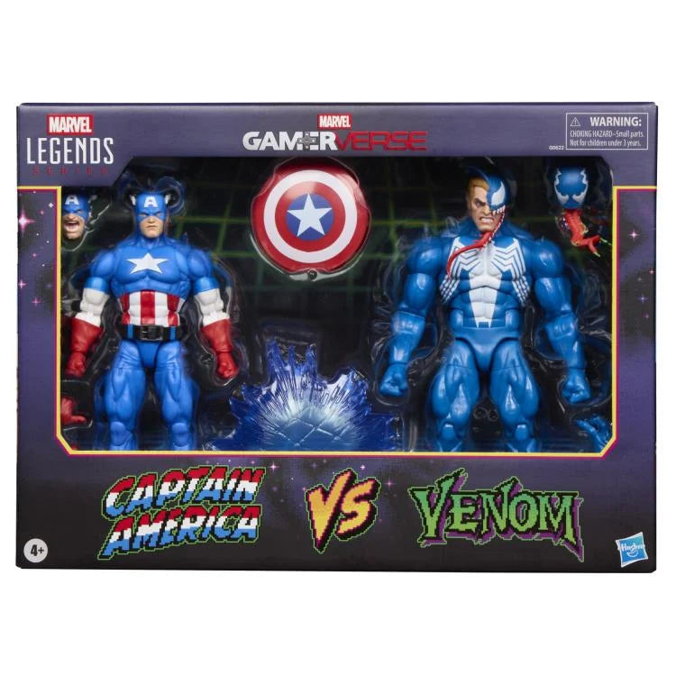 Marvel Legends Gamerverse Captain America vs. Venom Action Figure Two-Pack (Hasbro)
