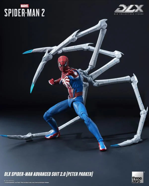 🔥PRESALE🔥Marvel's Spider-Man 2 DLX Spider-Man Advanced Suit 2.0 (Peter Parker) Action Figure (Threezero)