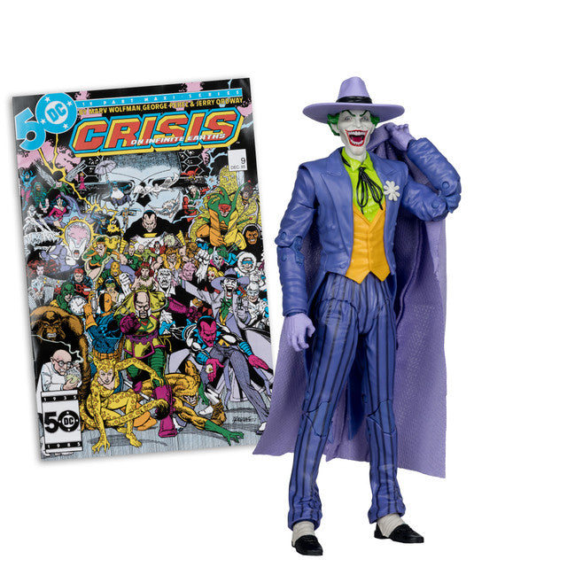 Crisis on Infinite Earths DC Page Punchers The Joker 7" Action Figure with Comic (McFarlane Toys)
