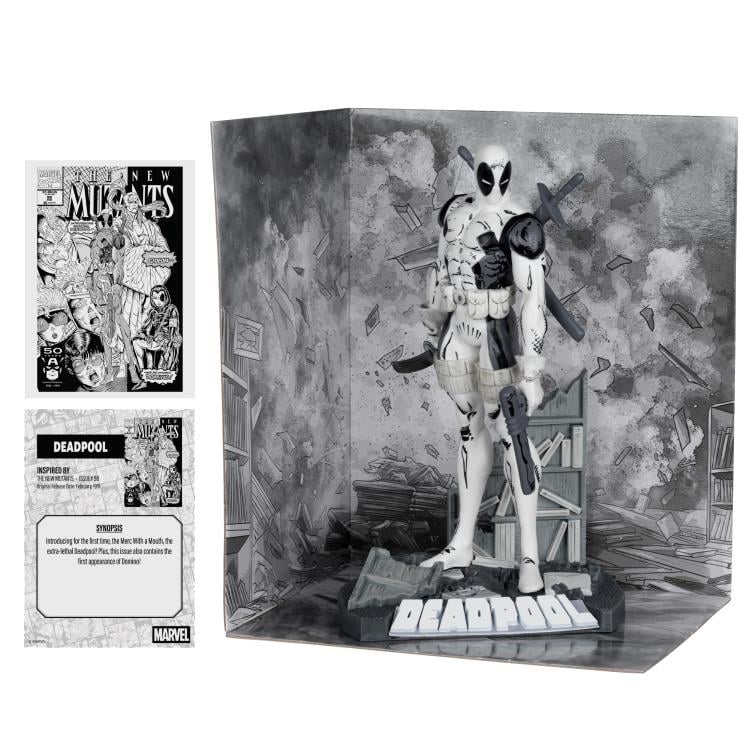 Marvel Comics Gold Label Deadpool (Line Art Ver.) (The New Mutants #98) 1/10 Scale Figure (McFarlane Toys)