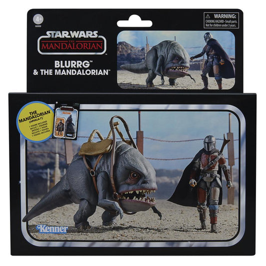 Hasbro Star Wars The Vintage Collection The Mandalorian & Blurrg Action Figure Set