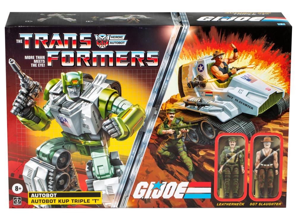 Transformers Collaborative G.I. Joe x Transformers Autobot Kup Triple "T" with Sgt. Slaughter and Leatherneck (Hasbro)