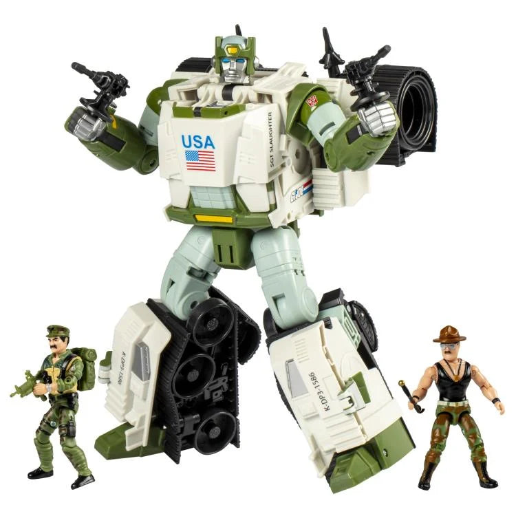 Transformers Collaborative G.I. Joe x Transformers Autobot Kup Triple "T" with Sgt. Slaughter and Leatherneck (Hasbro)