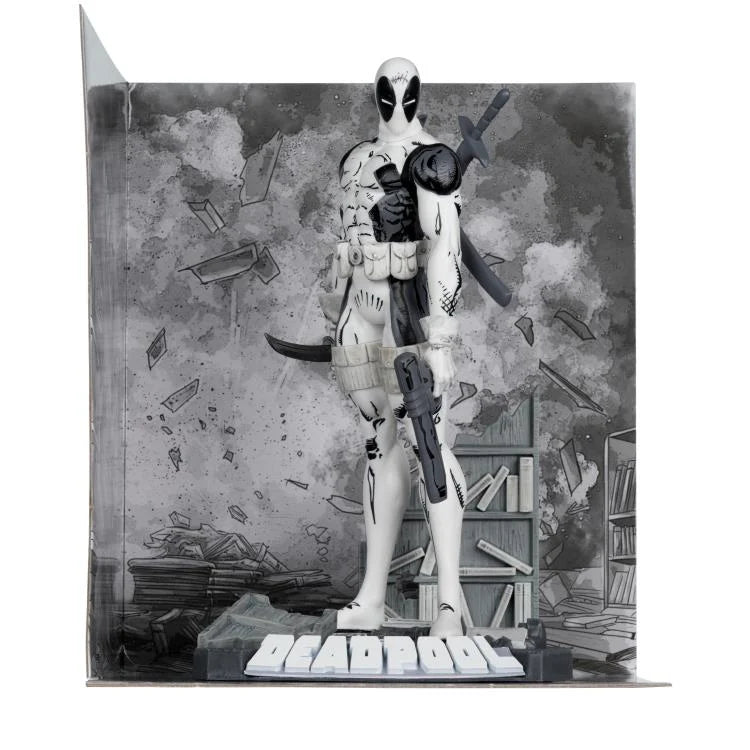 Marvel Comics Gold Label Deadpool (Line Art Ver.) (The New Mutants #98) 1/10 Scale Figure (McFarlane Toys)