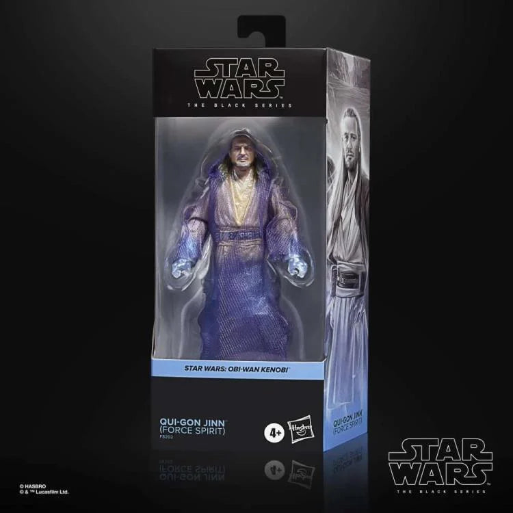 Star Wars The Black Series Qui-Gon Jinn 6-Inch (Force Spirit) Exclusive Action Figure (Hasbro)