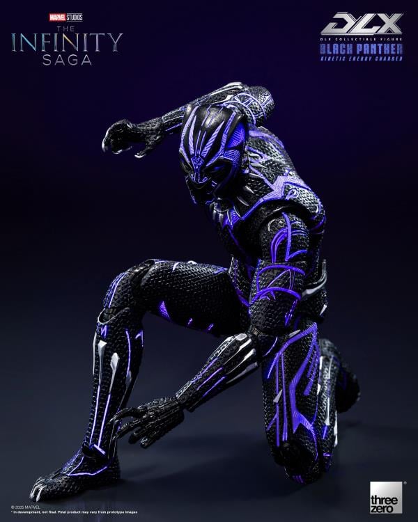 🔥PRESALE🔥Marvel: The Infinity Saga DLX Black Panther (Kinetic Energy Charged) 1/12 Scale Action Figure (Threezero)