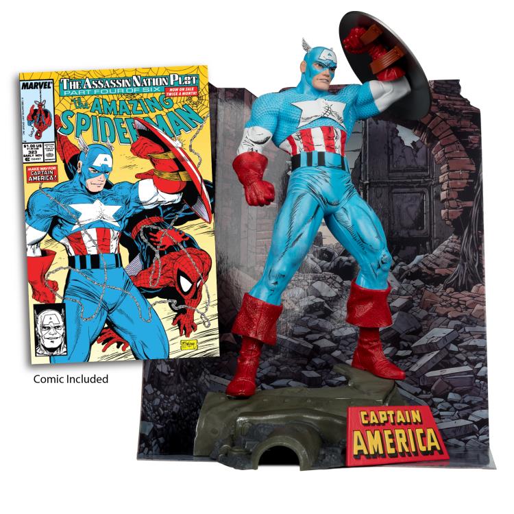 Marvel Comics Captain America (The Amazing Spider-Man #323) 1/6 Scale Figure (McFarlane Toys)