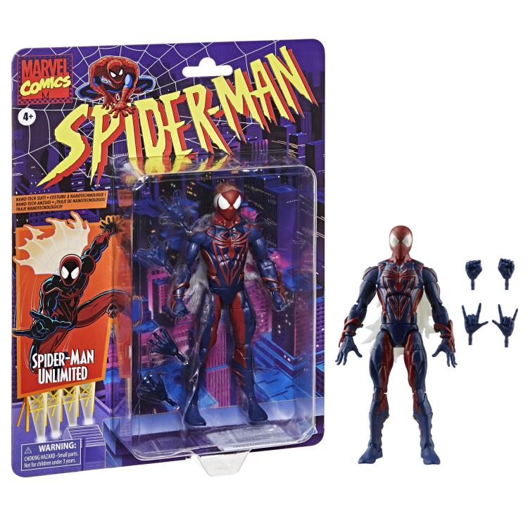 Spider-Man Marvel Legends Retro Collection Spider-Man Unlimited Action Figure (Hasbro)