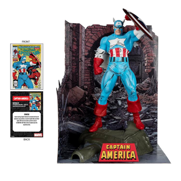 Marvel Comics Captain America (The Amazing Spider-Man #323) 1/6 Scale Figure (McFarlane Toys)