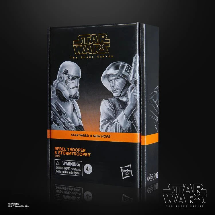 Star Wars The Black Series A New Hope Rebel Trooper & Stormtrooper Action Figure Set (Hasbro)