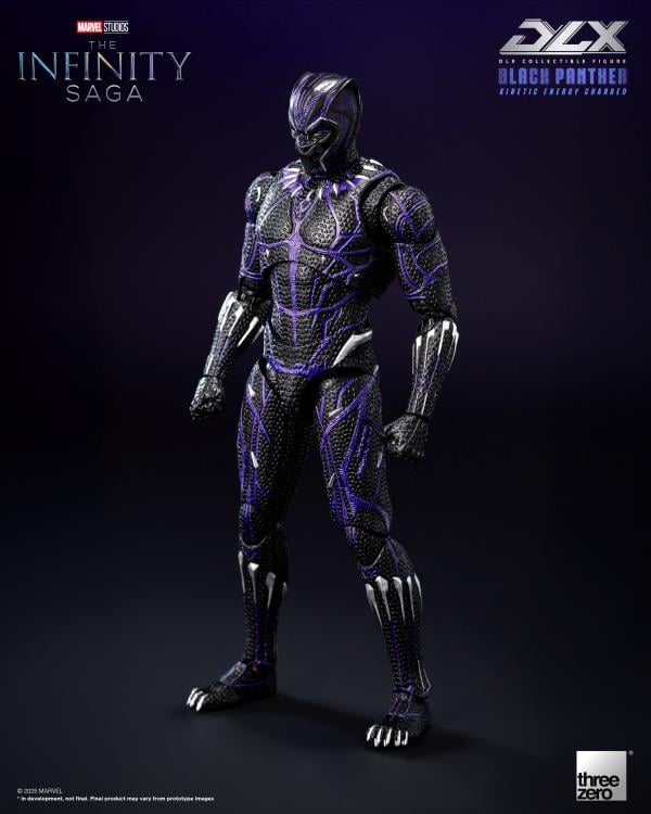 🔥PRESALE🔥Marvel: The Infinity Saga DLX Black Panther (Kinetic Energy Charged) 1/12 Scale Action Figure (Threezero)