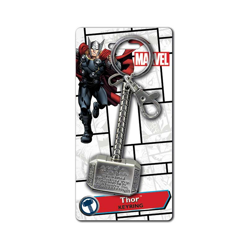 Marvel Thor Hammer Pewter Key Ring – Monogram International