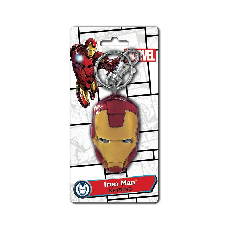 Marvel Iron Man Face Colored Pewter Key Ring – Monogram International