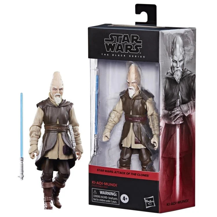 Star Wars The Black Series Attack of the Clones Ki-Adi-Mundi 6-Inch Action Figure (Hasbro)