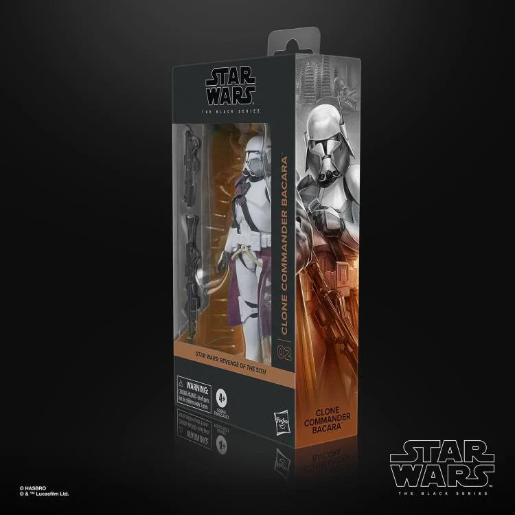 Star Wars: The Black Series 6" Clone Commander Bacara (Revenge of the Sith) Action Figure (Hasbro)
