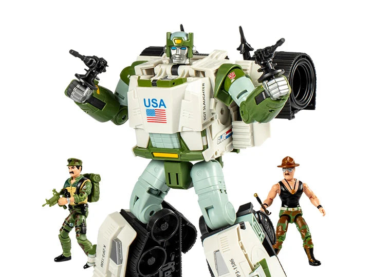Transformers Collaborative G.I. Joe x Transformers Autobot Kup Triple "T" with Sgt. Slaughter and Leatherneck (Hasbro)