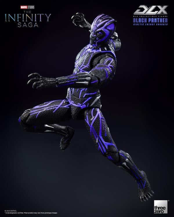 🔥PRESALE🔥Marvel: The Infinity Saga DLX Black Panther (Kinetic Energy Charged) 1/12 Scale Action Figure (Threezero)