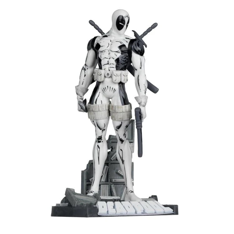 Marvel Comics Gold Label Deadpool (Line Art Ver.) (The New Mutants #98) 1/10 Scale Figure (McFarlane Toys)