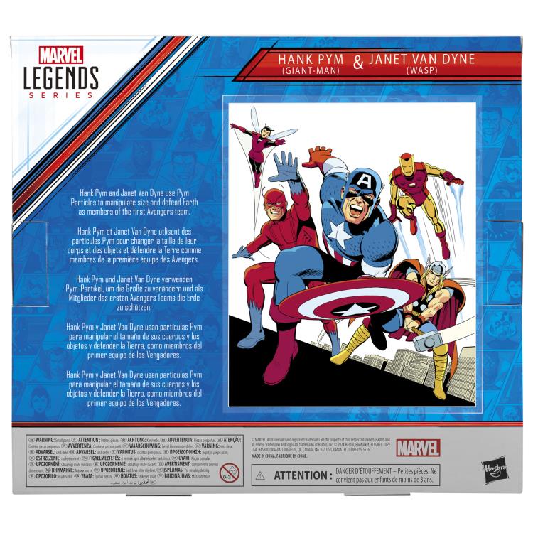 🔥PRESALE🔥Avengers: Beyond Earth's Mightiest Marvel Legends Hank Pym (Giant-Man) & Janet Van Dyne (Wasp) Action Figure Two-Pack (Hasbro)