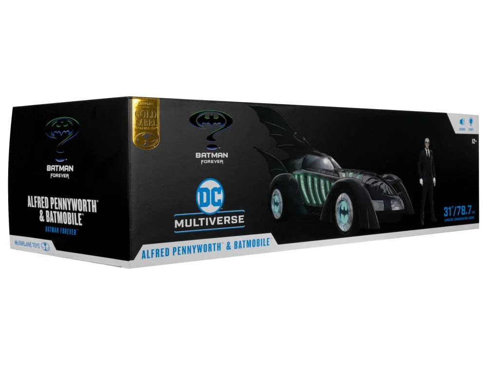 Batman Forever DC Multiverse Gold Label Alfred Pennyworth & Batmobile Set (McFarlane Toys)