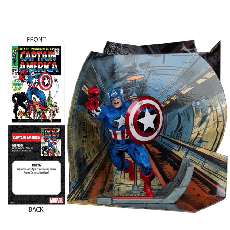 Marvel Comics Captain America (Captain America #100) 1/10 Scale Figure (McFarlane Toys)