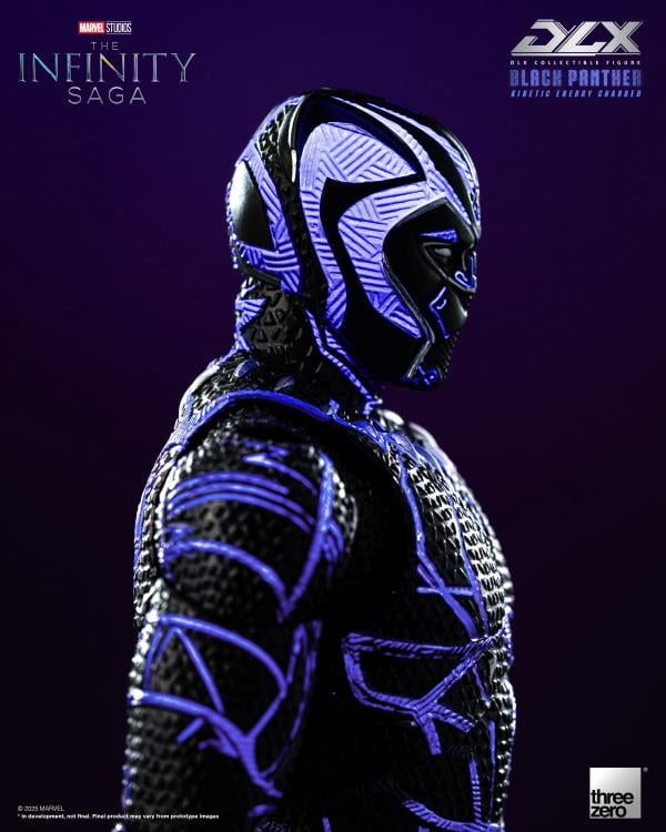 🔥PRESALE🔥Marvel: The Infinity Saga DLX Black Panther (Kinetic Energy Charged) 1/12 Scale Action Figure (Threezero)