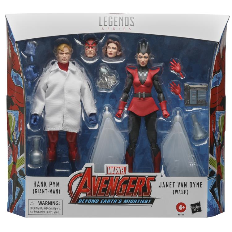 🔥PRESALE🔥Avengers: Beyond Earth's Mightiest Marvel Legends Hank Pym (Giant-Man) & Janet Van Dyne (Wasp) Action Figure Two-Pack (Hasbro)