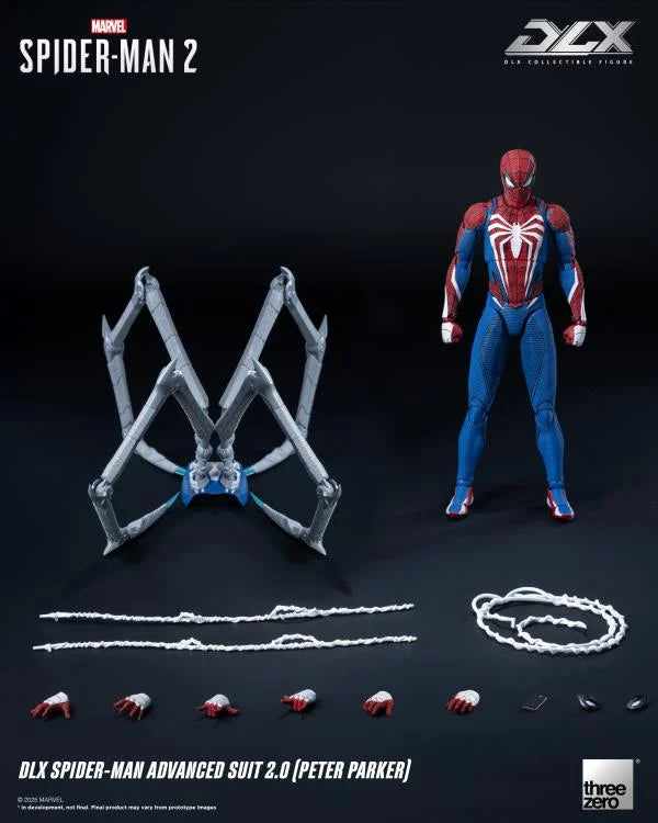 🔥PRESALE🔥Marvel's Spider-Man 2 DLX Spider-Man Advanced Suit 2.0 (Peter Parker) Action Figure (Threezero)