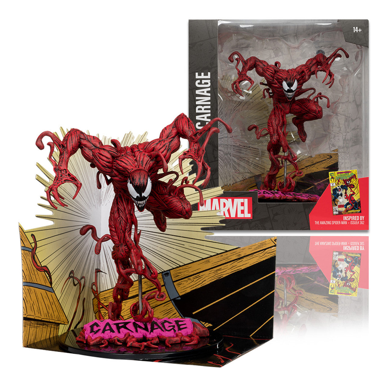 Marvel Comics Carnage (The Amazing Spider-Man #362) 1/10 Scale Figure (McFarlane Toys)