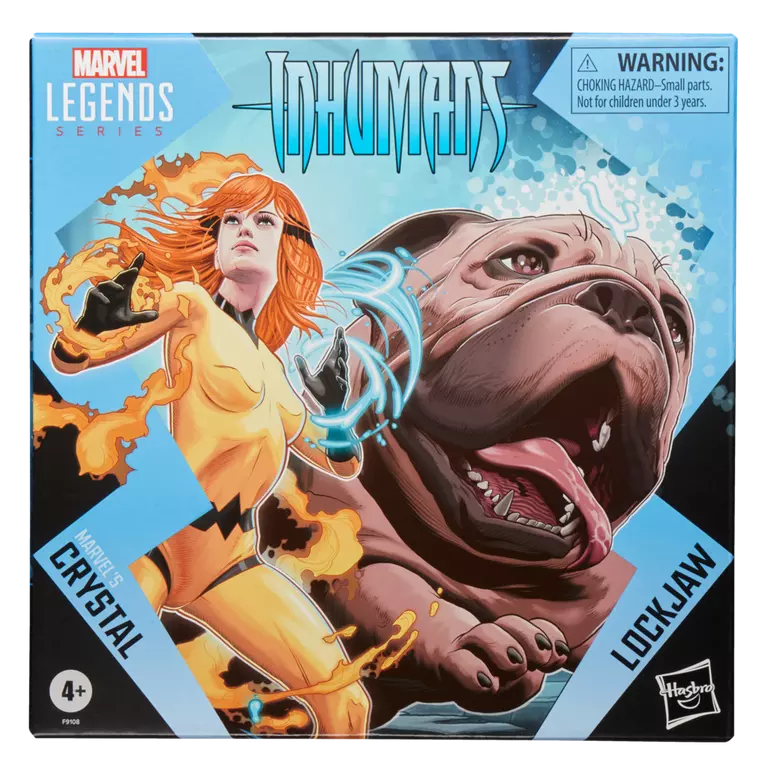 Inhumans Marvel Legends Lockjaw and Marvel's Crystal Action Figure Two-Pack (Hasbro)