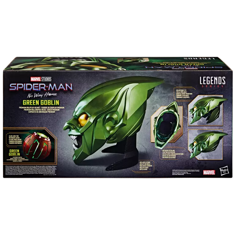Spider-Man: No Way Home Marvel Legends Green Goblin 1:1 Scale Wearable Helmet (Hasbro)