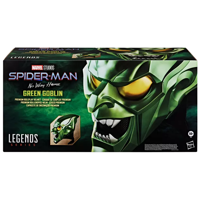 Spider-Man: No Way Home Marvel Legends Green Goblin 1:1 Scale Wearable Helmet (Hasbro)