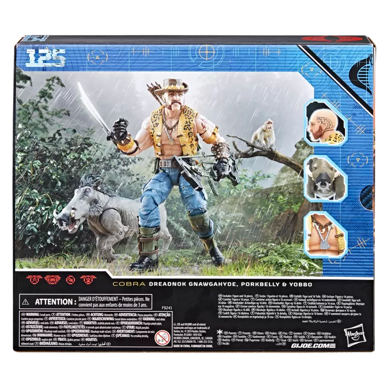 G.I. Joe Classified Series #125 Dreadnok Gnawgahyde, Porkbelly and Yobbo Three-Pack (Hasbro)
