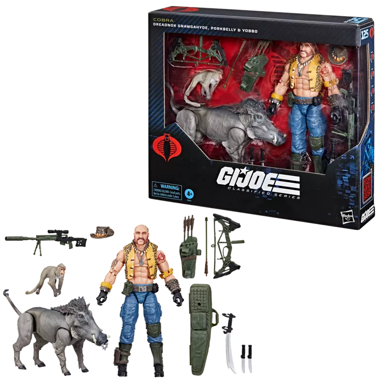 G.I. Joe Classified Series #125 Dreadnok Gnawgahyde, Porkbelly and Yobbo Three-Pack (Hasbro)