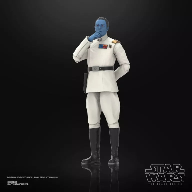 Star Wars The Black Series Ahsoka Grand Admiral Thrawn 6-Inch Action Figure (Hasbro)