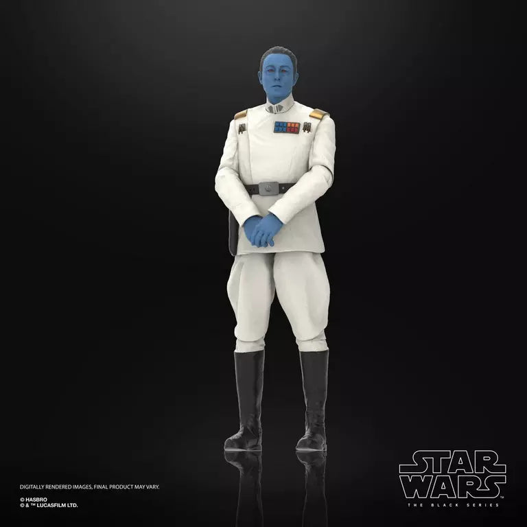 Star Wars The Black Series Ahsoka Grand Admiral Thrawn 6-Inch Action Figure (Hasbro)