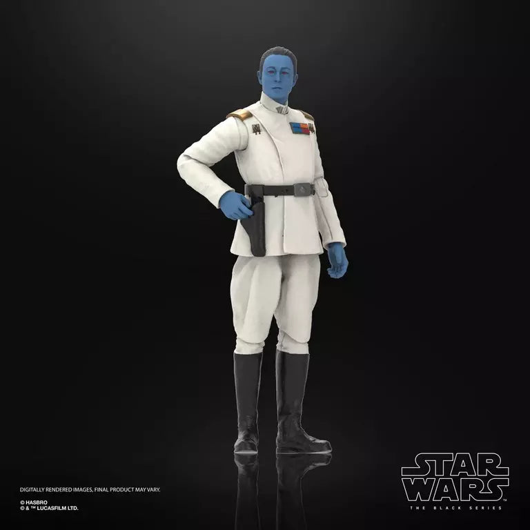 Star Wars The Black Series Ahsoka Grand Admiral Thrawn 6-Inch Action Figure (Hasbro)
