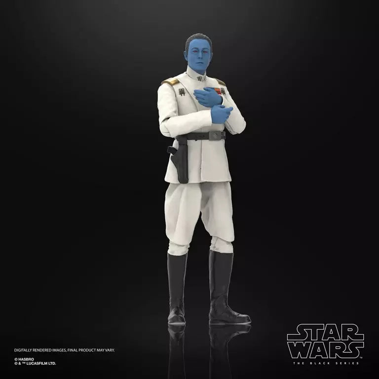 Star Wars The Black Series Ahsoka Grand Admiral Thrawn 6-Inch Action Figure (Hasbro)