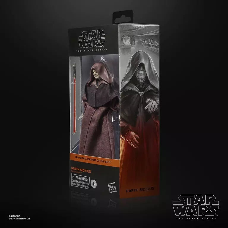 Star Wars The Black Series Revenge of the Sith Darth Sidious 6-Inch Action Figure (Hasbro)
