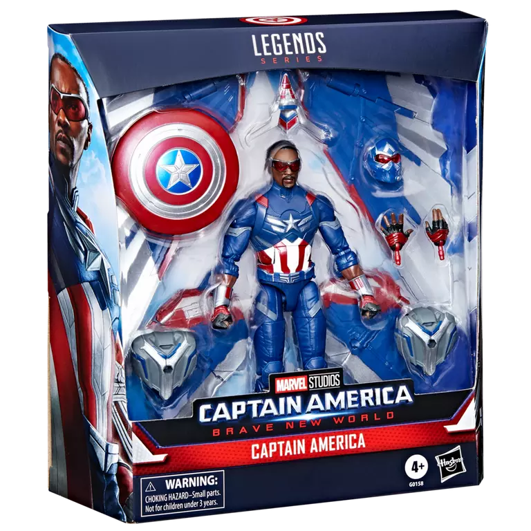 Captain America: Brave New World Marvel Legends Captain America Deluxe Action Figure (Hasbro)