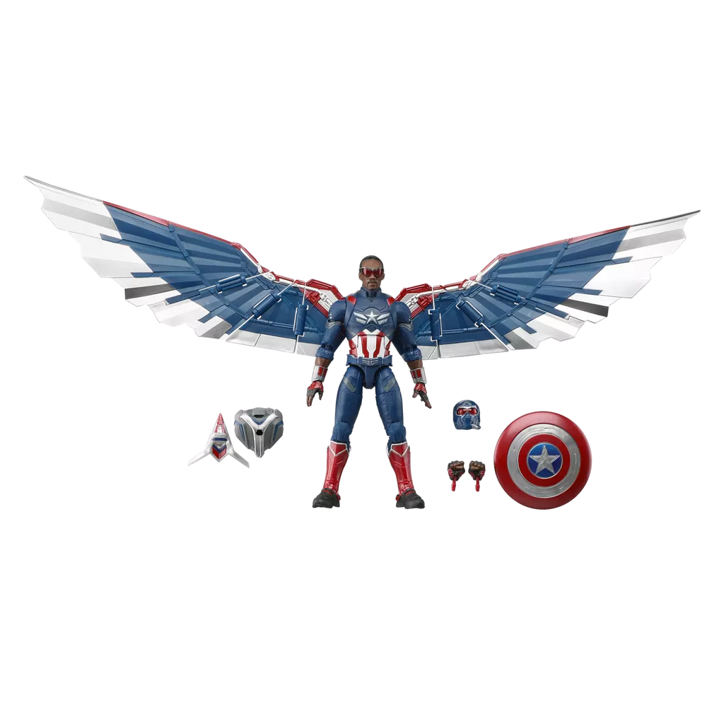 Captain America: Brave New World Marvel Legends Captain America Deluxe Action Figure (Hasbro)