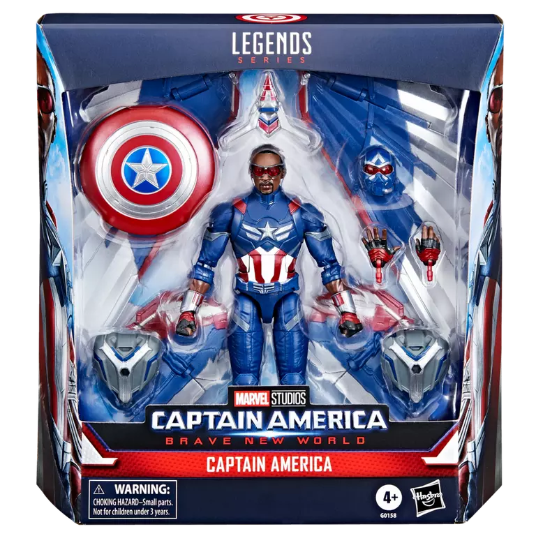 Captain America: Brave New World Marvel Legends Captain America Deluxe Action Figure (Hasbro)