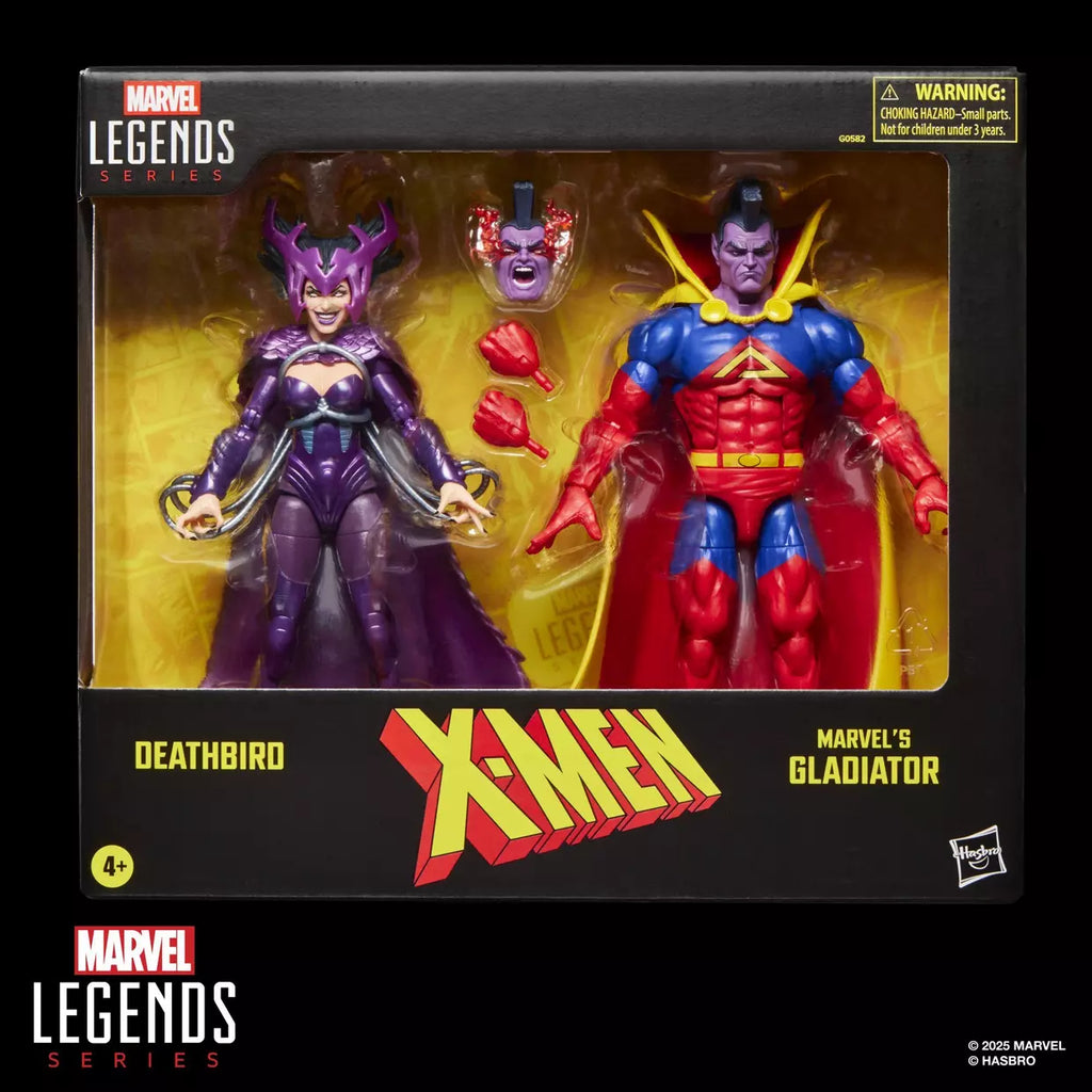 🔥PRESALE🔥X-Men Marvel Legends Gladiator & Deathbird Action Figure Two-Pack (Hasbro)