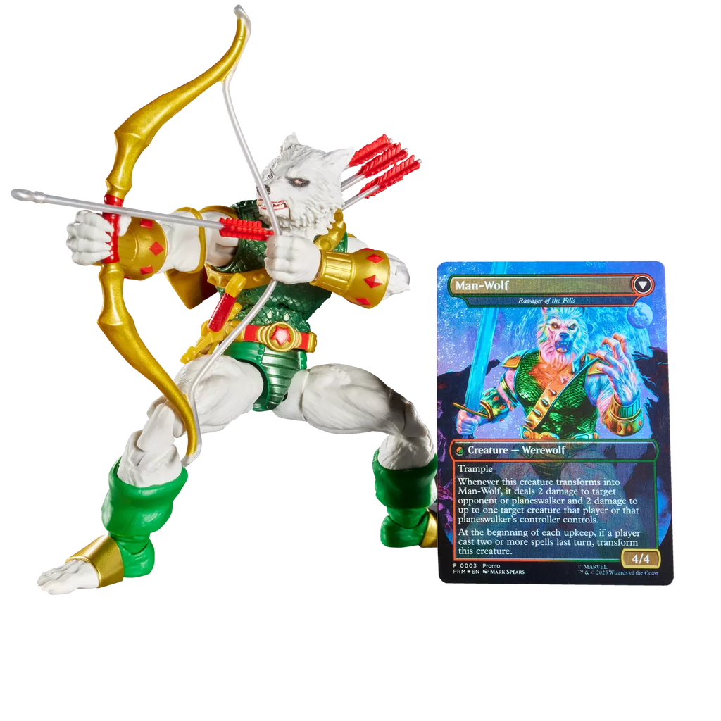 Marvel Legends Man-Wolf Action Figure with Exclusive Magic: The Gathering Card (Hasbro)