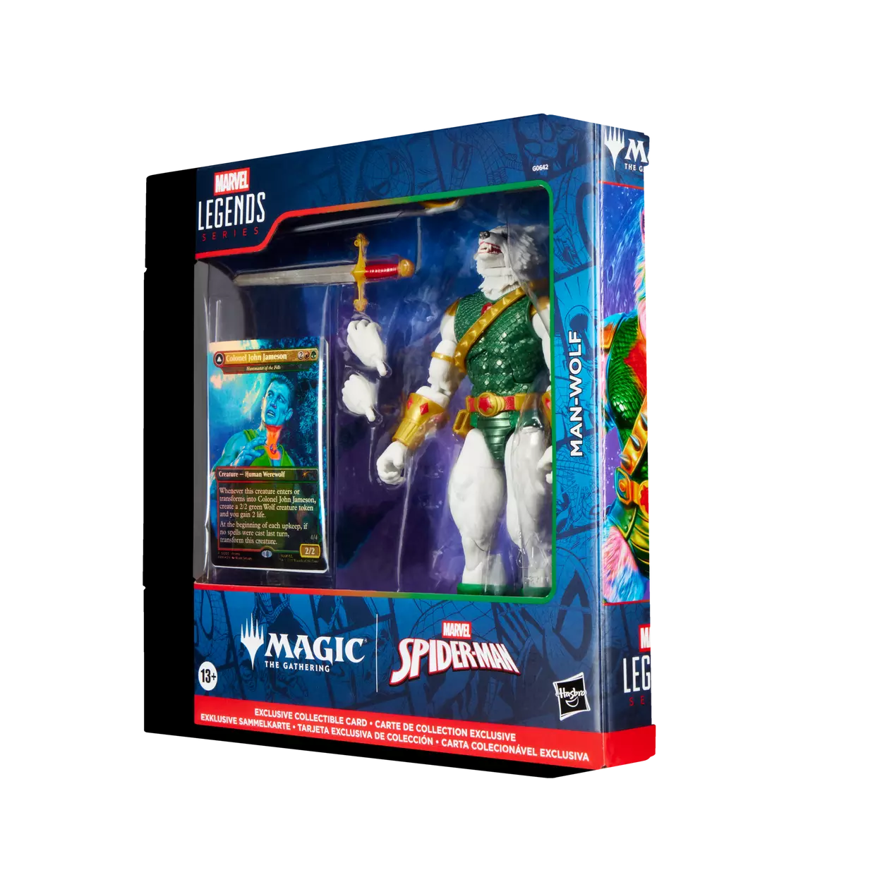 Marvel Legends Man-Wolf Action Figure with Exclusive Magic: The Gathering Card (Hasbro)