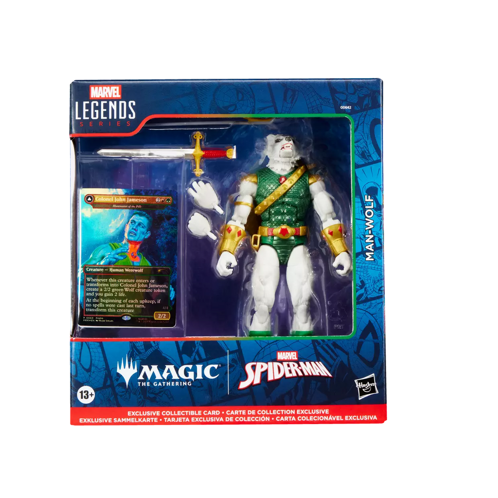 Marvel Legends Man-Wolf Action Figure with Exclusive Magic: The Gathering Card (Hasbro)