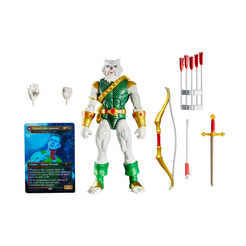 Marvel Legends Man-Wolf Action Figure with Exclusive Magic: The Gathering Card (Hasbro)